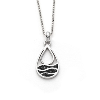 Kette "Strandwellen" Drop Lavasand