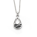 Kette "Strandwellen" Drop Lavasand