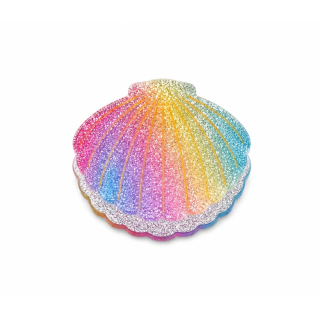 MY HAIR Haarklammer regenbogen schmal mit Glitzer