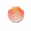 MY HAIR Haarklammer orange mit Glitzer