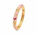 MY ARM Armreif orientalisch rosa mit Muster - edelstahl...