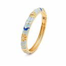 MY ARM Armreif orientalisch hellblau mit Muster -...