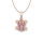 Ivy Pink Frosch Halskette