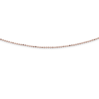 Geschliff. Kugelk. 1.8 mm/45 cm rose-verg.Silb.925