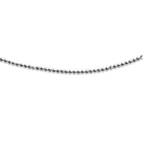 Kugelkette klein 1.2 mm/42 cm rhod.  Silb. 925