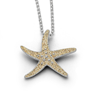 "Seestern/Sand" rhod. Silb.925