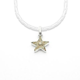 Anhänger Seestern/Strandsand klein 925er Silber