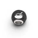 Ostfriesl Bead Lavas rhod Silb 925
