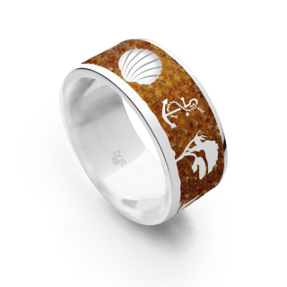 "Ostsee 2.0" Bernsteinsand. rhod. Silb.925