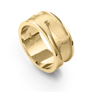 Ring "Sylt" matt/poliert/vergoldet