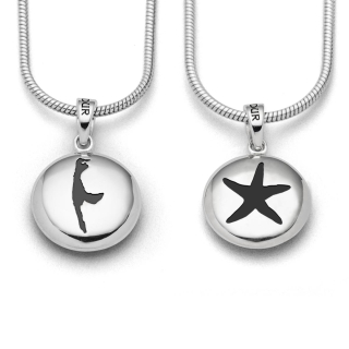 Anhänger "Sylt-Seestern" Ellipse, sandlos - Sonderpreis Aktion !!!