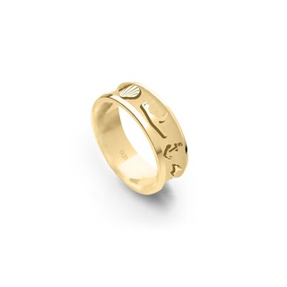 Ring "Sylt 2.0"sandlos, 585/- Gelbgold 7 mm