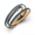 Lederarmbd. grau-blau. 58 cm+Schiebeelem.