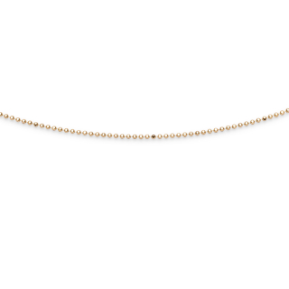 Kette "Kugel, geschliffen" vergoldet 1,8 mm