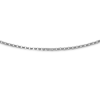 Erbskette rhod.60 cm Silb. 925