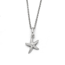 "Seestern"matt. rhod. 42 cm Silb. 925