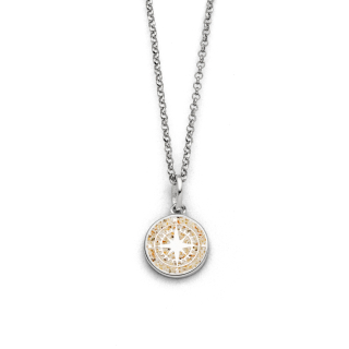 "Kompass 2.0" Strands. rhod.  42 cm Silb.925