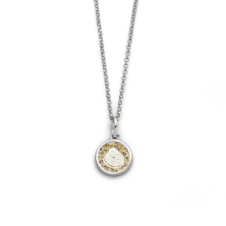 "Muschel 2.0" Strands. rhod.  42 cm Silb.925