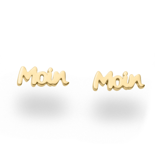 Ohrring "Moin" vergoldet