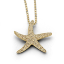 "Seestern/Sand" vergold. Silb.925