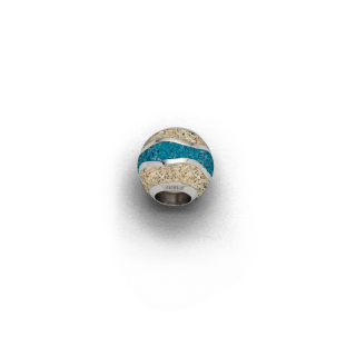 Anhänger "Bead Welle" Strandsand/Steinsand