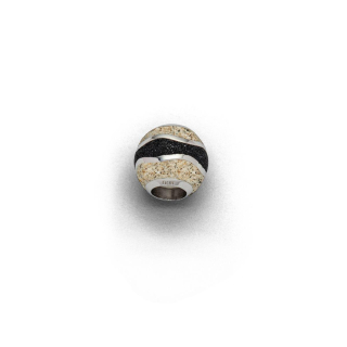 Strandwelle Bead Strands Lavas rhod Silb 925