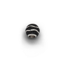 Strandwelle Bead Lavas rhod Silb 925