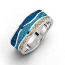 Ring Ebbe & Flut steinsand blau - strandsand