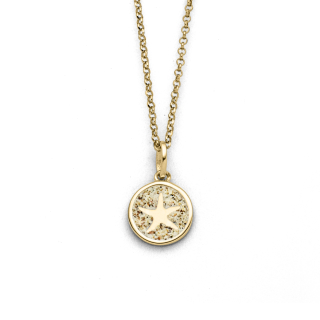 "Seestern 2.0" Strands. verg.  42 cm Silb.925