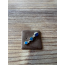 Anhänger blauer Opal-- Doublette - 3 Elemente - 925...