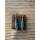Ohrhänger blauer Opal - Doublette - längliches Oval - 925 Silber