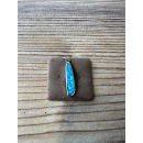 Anhänger blauer Opal-- Doublette - Zapfen gebogen -...