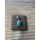 Anhänger blauer Opal-- Doublette - Schildkröte...