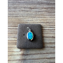 Anhänger blauer Opal-- Doublette - oval klein - 925...